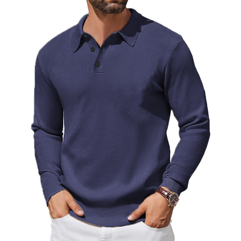 Men’s Long Sleeve Polo Knit