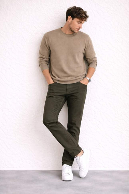 Classic Twill Trousers — Refined Casual