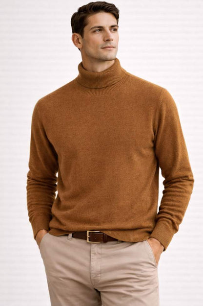 Men’s Merino Wool Turtleneck Jumper
