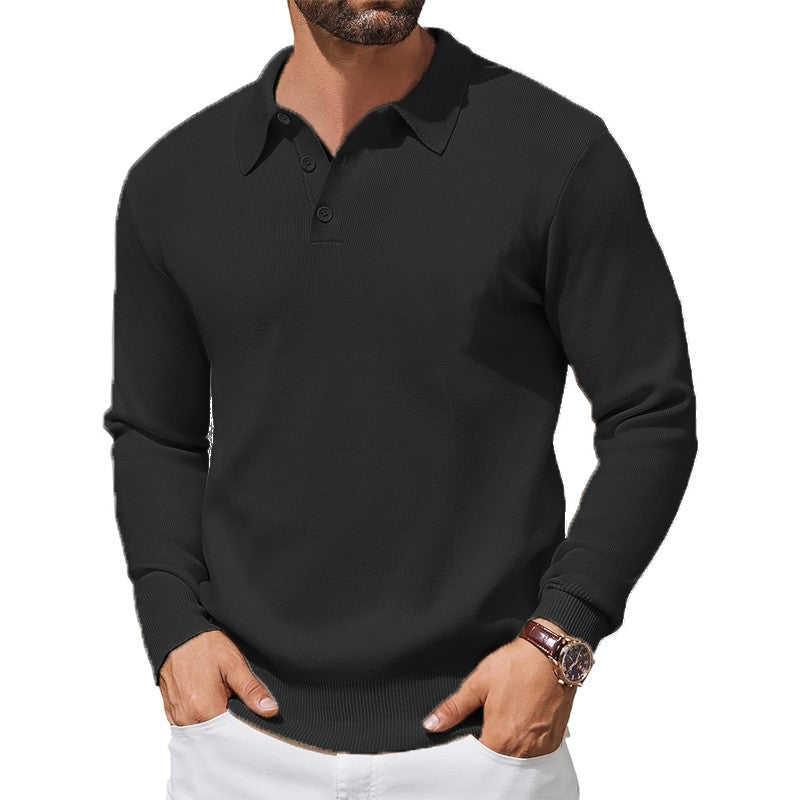 Men’s Long Sleeve Polo Knit