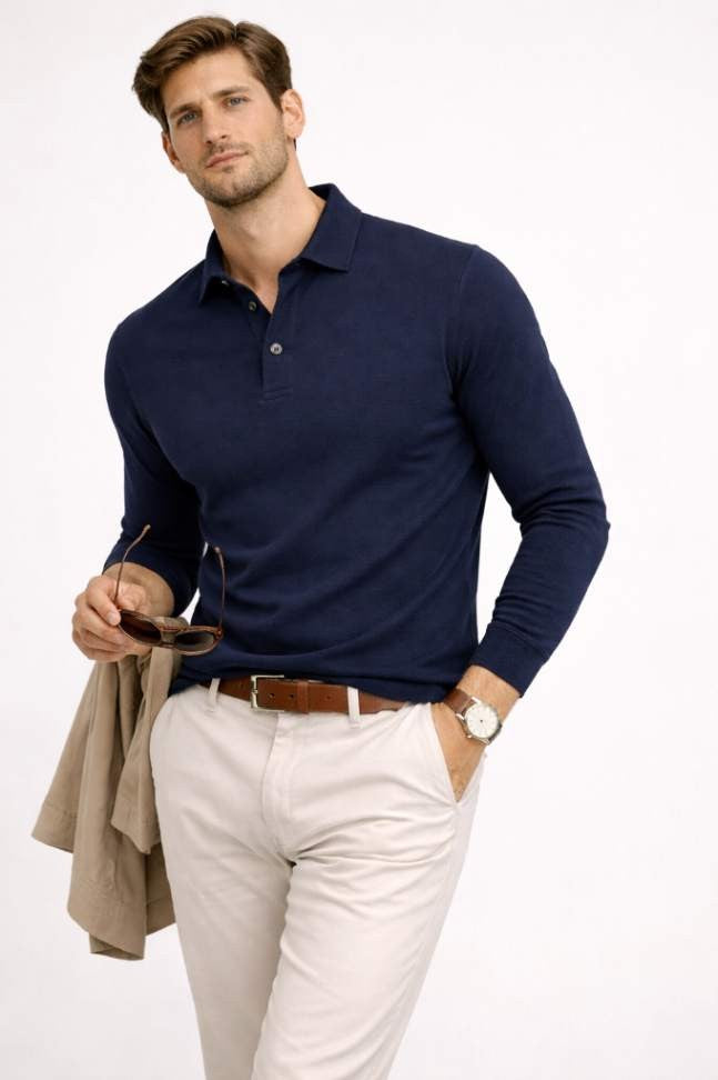 Long Sleeve Polo