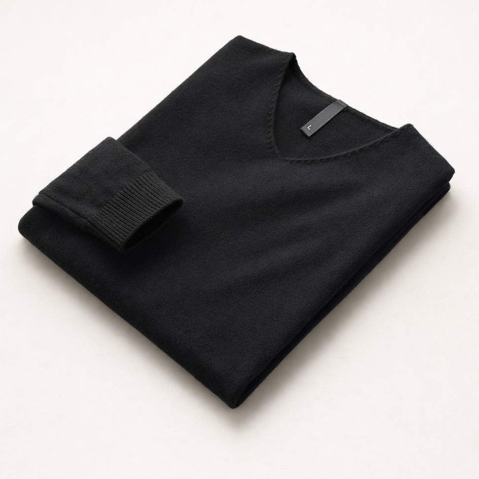 Premium Men’s Knit Jumper — V-Neck