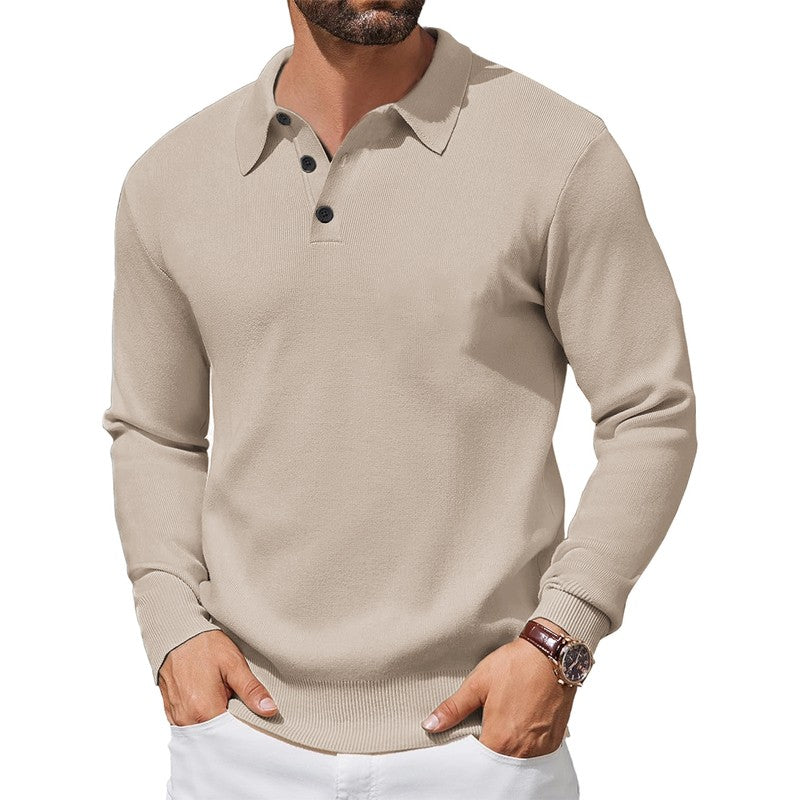 Men’s Long Sleeve Polo Knit