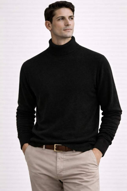 Men’s Merino Wool Turtleneck Jumper