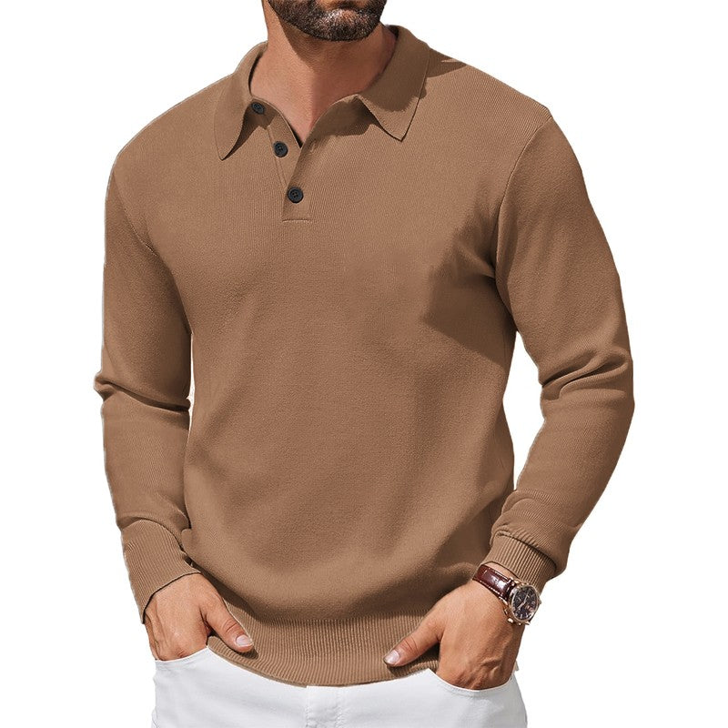 Men’s Long Sleeve Polo Knit