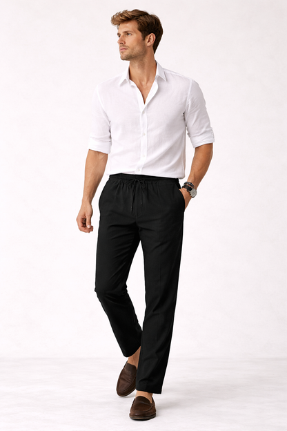 Men’s Modern Cotton Trousers – Contemporary Smart Casual Elegance