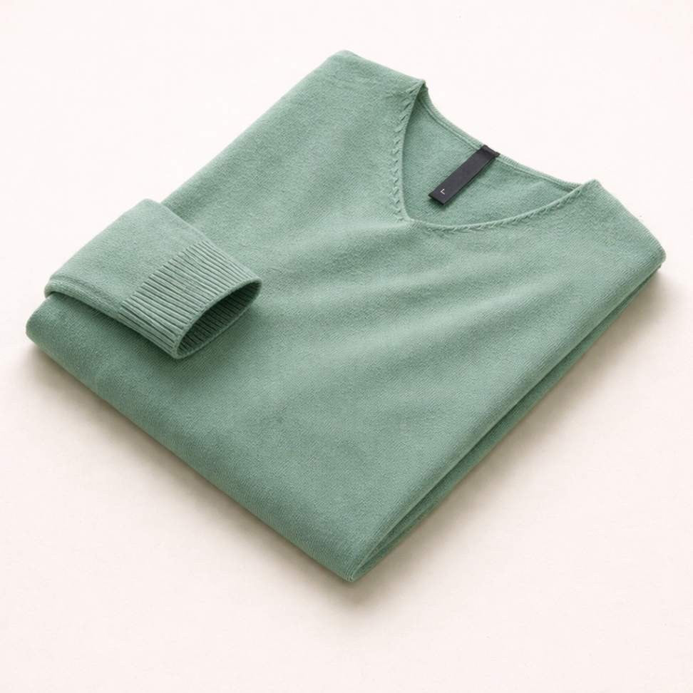 Premium Men’s Knit Jumper — V-Neck