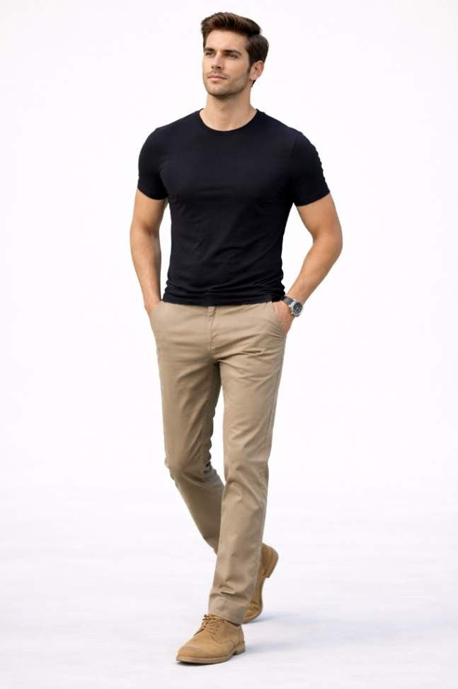 Premium Stretch Chinos – Smart Casual Fit | Timeless British Style