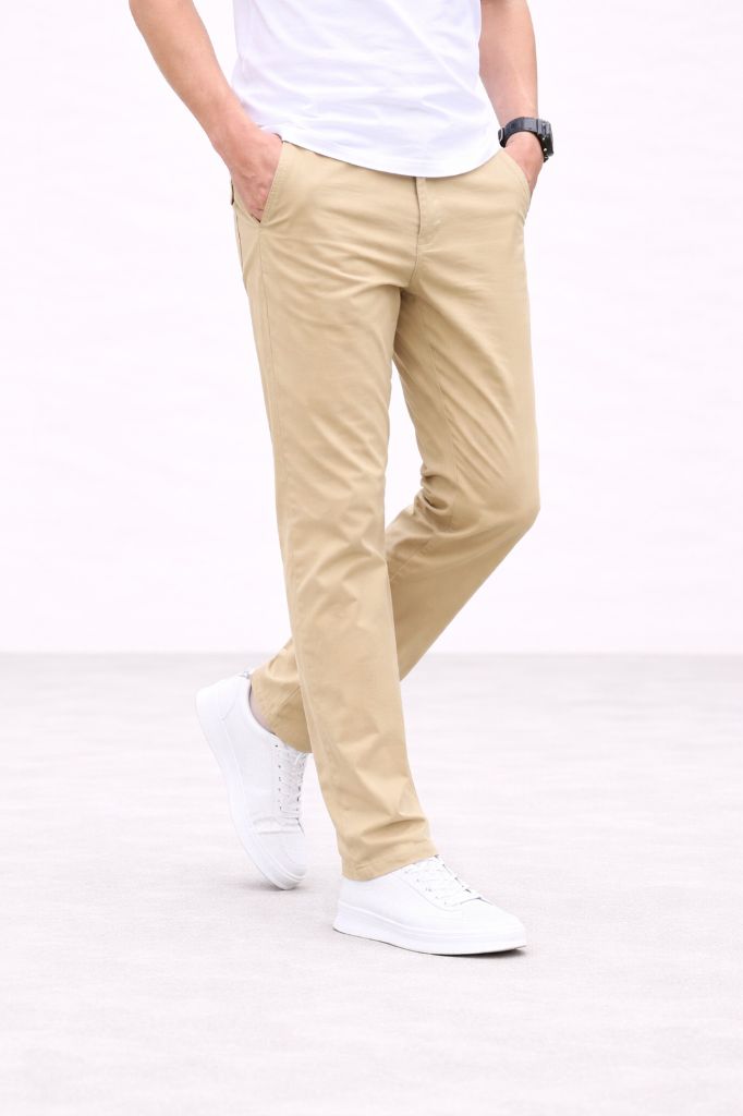 Men’s Cotton Stretch Trouser – Classic Tailored Straight Fit