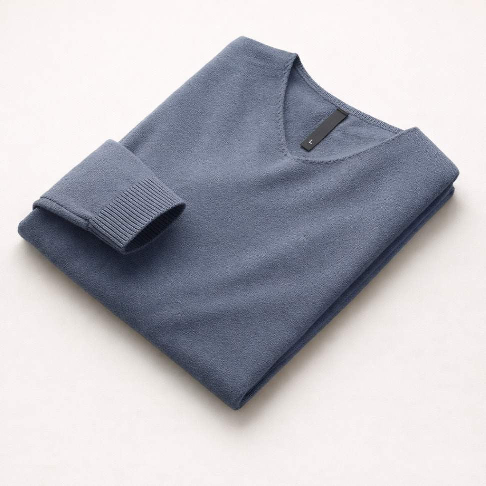 Premium Men’s Knit Jumper — V-Neck