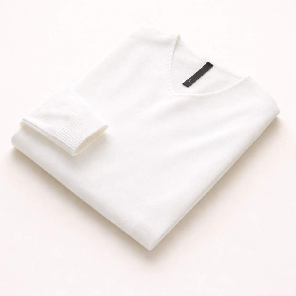 Premium Men’s Knit Jumper — V-Neck